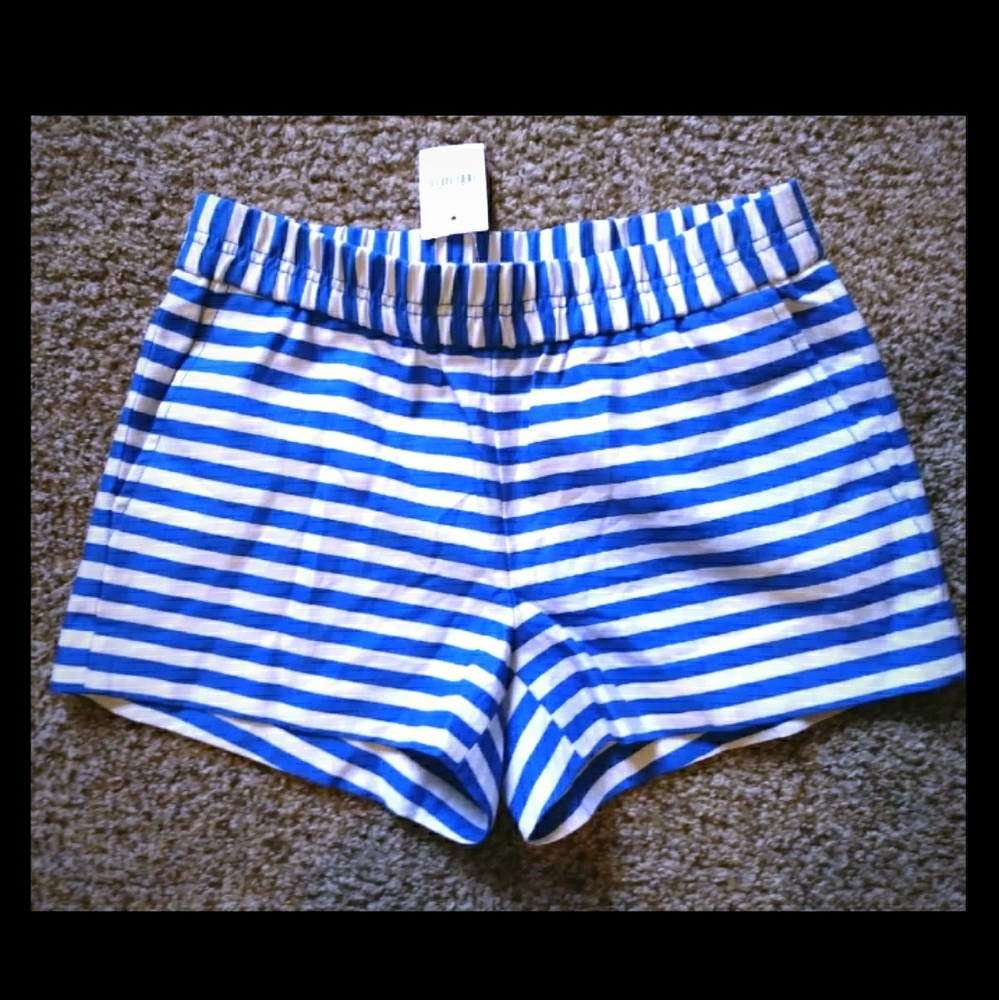 J Crew striped shorts